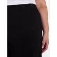 thumbnail image 4 of Terra & Sky Women's Plus Wide Leg Ankle Length Ponte Knit Pants, Sizes 0X - 5X, 4 of 5