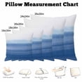 thumbnail image 5 of Throw Pillow Covers, Blue White Ombre Decorative Throw Pillow Covers 18x18 Inch, Modern Abstract Striped Lines Art Square Linen Pillow Cases for Couch/Living Room/Sofa, 5 of 9