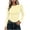 Yellow, variant on BLVB Womens Long Sleeve Basic Shirt Crew Neck Ruched Fitted Fall Tops Soft Stretch Undershirts Base Layer Clothing(Yellow,X-Large)