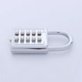 thumbnail image 3 of 10X Anti-Theft Button Combination Padlock Digit Push Password Lock Zinc Alloy Security Lock Suitcase Luggage Coded Lock, 3 of 7