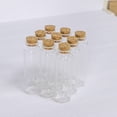 thumbnail image 5 of Empty Small Glass Bottle with Cork 50ml Decorative Bottle for Christmas Gift Wedding Decoration 6pcs, 5 of 5