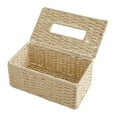 thumbnail image 2 of Yannianjz under $5 Tissue Box Cover Rectangle Tissue Box Tissue Box Holder Woven Tissue Holder Decorative Tissue Cover for Bathroom Tissue Box Cover Rectangular for Home Office Table, 2 of 6