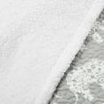 thumbnail image 4 of Lush Decor Elephant Parade Animal Print Sherpa Reverse Blanket/Coverlet, Full/Queen, Soft Gray, Single, 4 of 5