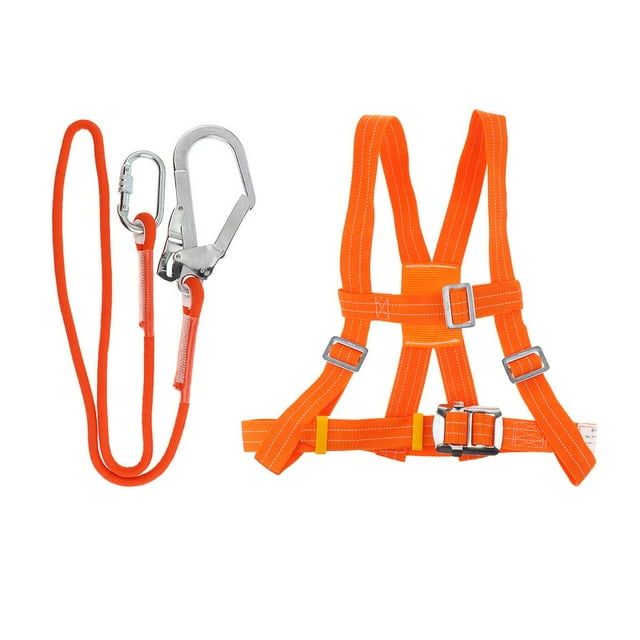 S SERENABLE Outdoor 5 point Half Body Climbing Harness Belt Rope L + 5m
