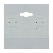 Earring Display Hang Cards Gray Flocked 2 X 2 Inch (100)