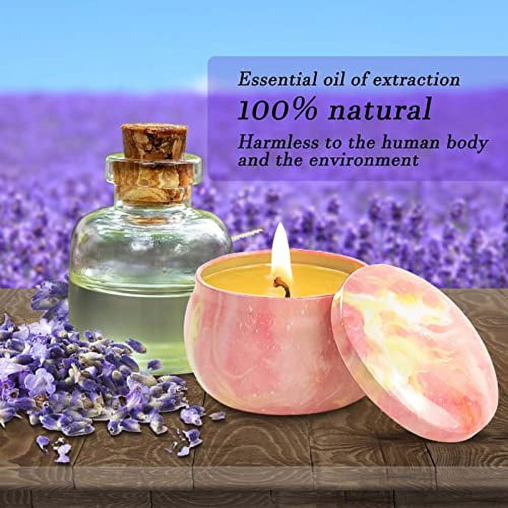 Aromatherapy Organic Jasmine & Rose Natural Soy Wax Candle, Dry Flowers  Scented, 100% Pure Essential Oil, Gift for Your Partner, Home Decor, Relax Your Mind