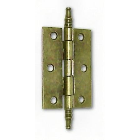 - Butt Hinge Minaret Tip Tight Pin Antique Brass 2-1/2
