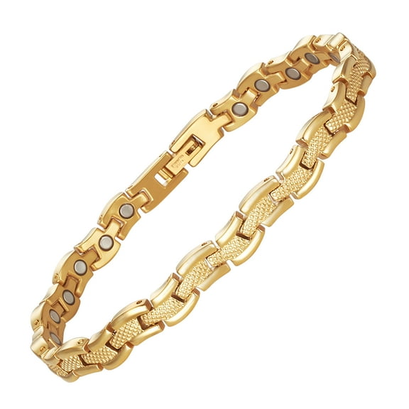 Gold Silver Stainless Steel Magnetic Anklets for Women, 26cm, Ankle Bracelets, Fashion Health Jewelry,Gift for Mom Wife