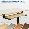 thumbnail image 2 of VIVO Extra Sturdy Clamps and Rails for Custom Wood Keyboard Tray - Pack of 2, 2 of 2