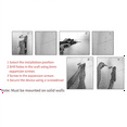 thumbnail image 4 of Bike Rack Garage Wall Bike Wall Hook Mountain Bike Fixed Activity Hook Indoor Display Wall Mounted Bike Rack,1 * Hook 4 * Screw 4 * screw sleeves,Black, 4 of 6