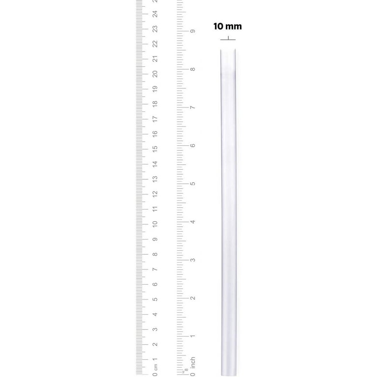 Comfy Package 8.5” Clear Disposable Jumbo Straws Drinking Plastic Smoothie Straw, 100-Pack