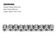 thumbnail image 4 of Lot de 10 inserts filetés mâles et femelles, écrous réducteurs en acier inoxydable, outil de réparation, matériel de fixation, 4 of 4