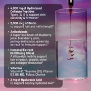 NatureWise Hydrolyzed Liquid Collagen + Biotin + Vitamins - 30 Tubes[30 Day Supply]