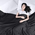 thumbnail image 3 of Flat Sheet - Soft Brushed Microfiber Fabric - Shrinkage & Fade Resistant Top Sheet - Easy Care - 1 Flat Sheet Only (King, Black), 3 of 9