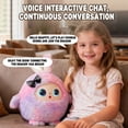 thumbnail image 5 of AI Interactive Plush Owl Toy, Talking Smart Companion for Kids Desk, Cuddly Stuffed Animal Gift, 5 of 14