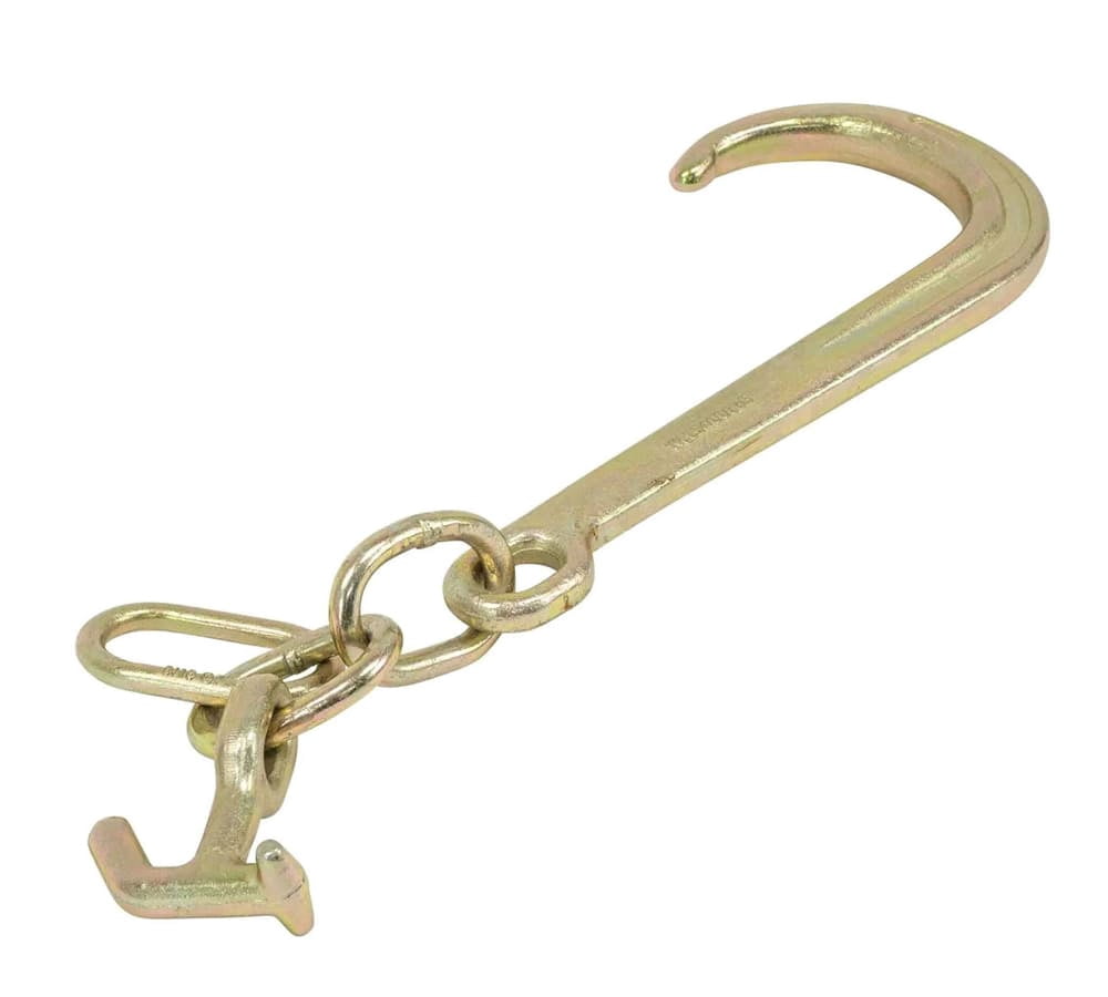 15" G70 J Hook w/ T-J Hooks and Enlarged Link, 5,400 lbs WLL, G70