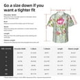 thumbnail image 5 of Pofeuu Vintage Wood Background with Floral Print Hawaiian Shirt for Men Sleeves Casual Button Down Summer Beach Dress Shirts T-Shirts,XX-Large, 5 of 7