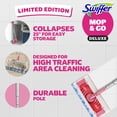 thumbnail image 2 of Swiffer Pink Mop & Go Deluxe Kit with Dry & Wet Refills, Unscented, 1 Handle + 2 Hair Magnet Dry Refills & 6 Mop & Go Wet Refills, 2 of 14