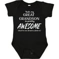 thumbnail image 3 of Inktastic Yeah My Great Grandson is Pretty Awesome Boys or Girls Baby Bodysuit, 3 of 5