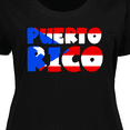 thumbnail image 4 of Inktastic Puerto Rico Flag in Text Women's Plus Size T-Shirt, 4 of 5