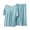 Light Blue, variant on Women’s Summer Pajamas Set 2-Piece Sleepwear & Loungewear for Women - Soft Modal-Cotton-Blend V-Neck Short Sleeve Top with Ruffled Trim Relaxed Fit Capri Pants Comfy & Stylish
