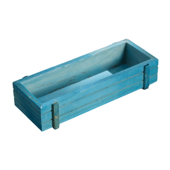 Decorative Wooden Planter Box For Small Plant Space Saving Desktop Organizers