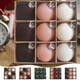 thumbnail image 1 of Xihbxyly Bolas Navideñas de Terciopelo, Diseño Flocado, Juego de 12 Piezas, Fáciles de Colgar, Elegante Decoración para El Hogar, Perfectas para Árbol de Navidad, Puertas y Chimenea, 2,4 Pulgadas, Co, 1 of 6
