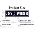 thumbnail image 2 of Joy To The World Tin Sign Funny Christmas Metal Signs Vintage Santa Print Art Poster Wall Decor For Kitchen Patio Yard Office Cafe Bar 4x16 Inch, 2 of 6