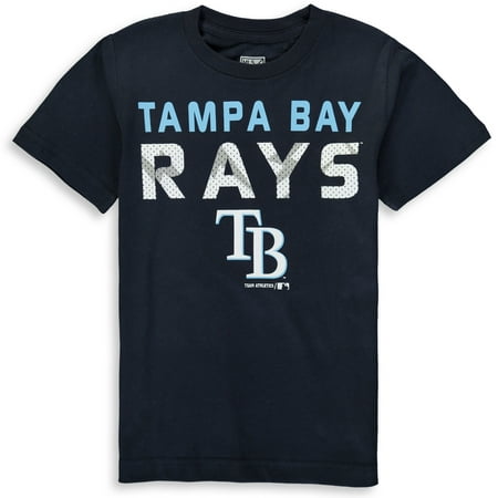 MLB Tampa Bay RAYS TEE Short Sleeve Boys Team Name and LOGO 100% Cotton Team Color (Best Minor League Hockey Team Names)