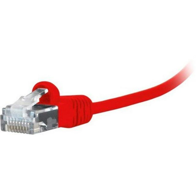 Comprehensive Cable MCAT6-1PRORED 1 ft. Category 6 for Network Device 1 x RJ-45 Male Network Gold Plated Contact Comprehensive MicroFlex Pro AV & IT CAT6 Snagless Patch Cable, Red