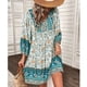 thumbnail image 4 of Vestido Floral para Mujer ANGGREK Cintura Suelta 3/4 Manga Larga Mini Casual, 4 of 6