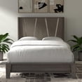 thumbnail image 2 of Pemberly Row Contemporary Wood Queen Panel Bed in Moonstone Gray, 2 of 9
