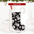 thumbnail image 4 of Yiaed black white Skull bone Print Christmas Stockings, Christmas Stockings Hanging Ornaments, Christmas Stockings for Family Christmas Holiday Decorations, 4 of 7