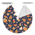 thumbnail image 6 of Cauagu 36" Christmas Tree Skirt Gingerbread Delights Pattern Christmas Tree Decorations Tree Mat for Xmas Decorations Occasion Holiday Home Decor -36", 6 of 7