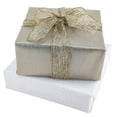 thumbnail image 3 of Gold Glitter Stripes Wired Edge Christmas Ribbon, 1.5" x 15', by Holiday Time, 3 of 6