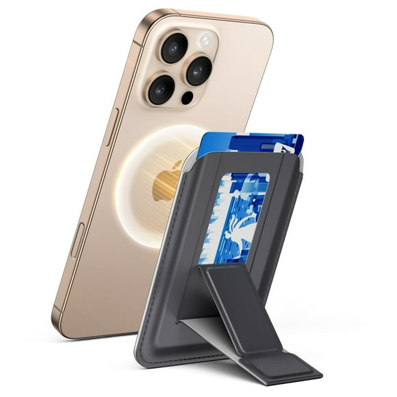 Cartera magnética UGREEN con soporte para el dedo para iPhone 12 a 17