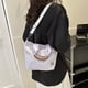 thumbnail image 3 of Bolso de moda para mujer Bolso de compras Bolsos de mano Bolso con cremallera Bolso de hombro (Blanco), 3 of 9