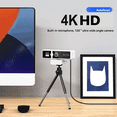 thumbnail image 2 of 4K High Definition Computer Camera Network Live Broadcast High Definition Video Conference USB Camera White, 2 of 5