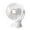 White, variant on Blue Mini Clip On Fan With Usb Power For Personal Cooling And Light Function #55198