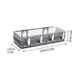 thumbnail image 3 of FAMTKT Bathroom Shelf, No Drill Wall Mounted Organizer, 12x6 inch Shower Caddy Rack with Adhesive, Storage Shelf for Shampoo Soap Toiletries, 3 of 7
