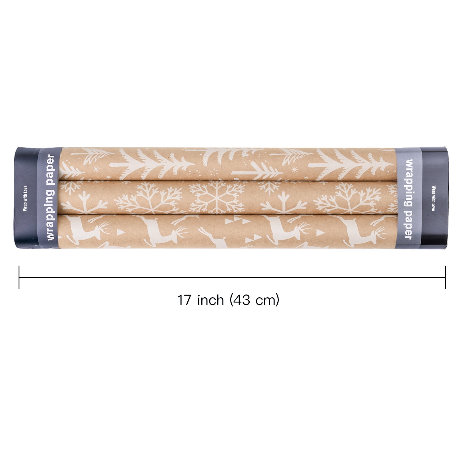 WRAPAHOLIC Easter Wrapping Paper Roll - Mini Roll - 3 Rolls - 17 Inch X 120  Inch Per Roll - Easter Rabbit/Plaid/Floral for Holiday, Party, Celebration