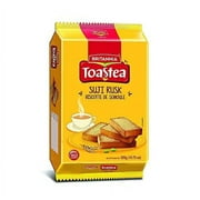 Britannia Toastea Suji Rusk 10.75oz (305g) - Biscotte De Semoule - Crispy Tea Time Snack - Crispy Crunchy Toast - Halal and Suitable for Vegetarians (Pack of 1)