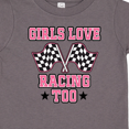thumbnail image 4 of Inktastic Girls Love Racing Rally Flags Girls Toddler T-Shirt, 4 of 5