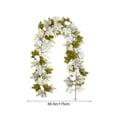 thumbnail image 3 of AUNVITO Artificial Autumn Maple Leaf Hanging Vine, Realistic Harvest Foliage Ornament, Indoor Fireplace Window Dual Holiday Decor, 3 of 7