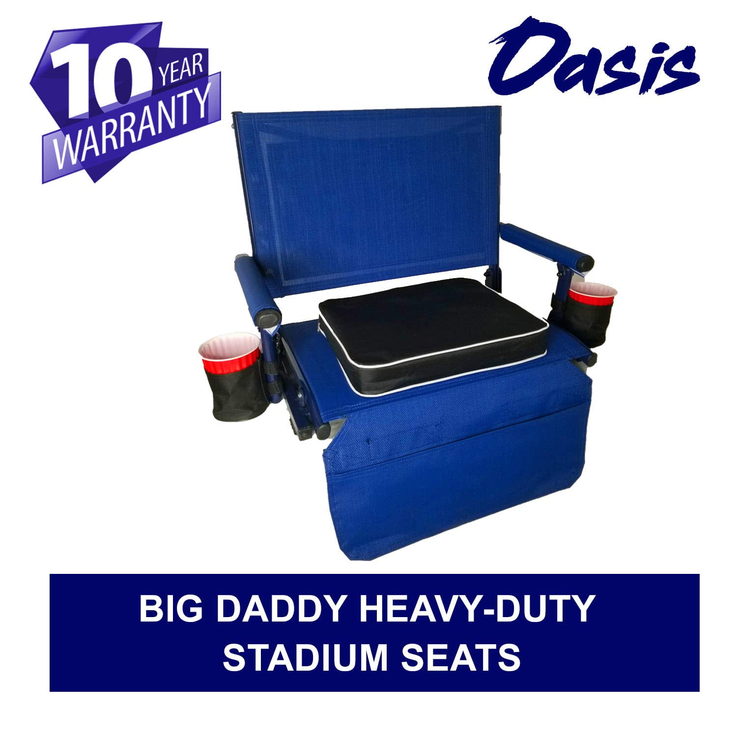 Oasis Big Daddy Super Heavy Duty Stadium Seat   Portable & Easy