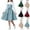 Blue, variant on Girls Long Sleeve Dress Kids Long Sleeve Party Birthday Prom Formal Fancy Midi Dress Size 8-13, Red