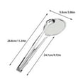 thumbnail image 3 of 2 In 1 Stainless Steel Filter Spoon With Clip, Multifunctional Food Frying Strainer Spoon For Kitchen Cooking Draining And Serving, 3 of 9