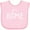 AD-Pink, variant on Inktastic It's Home- State of Iowa Outline Distressed Text Boys or Girls Baby Bib
