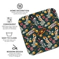 thumbnail image 3 of Lsque Vintage Casino Chips Pattern 4" Drink Coasters Set of 4, PVC Leather Absorbent Coasters, Table Coaster Set Decorative Coffee Cup Coasters Housewarming Gift -Square, 3 of 6