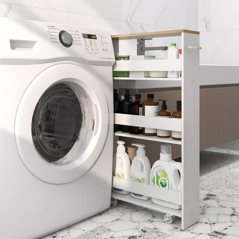 Skinny shops shelf between washer and dryer